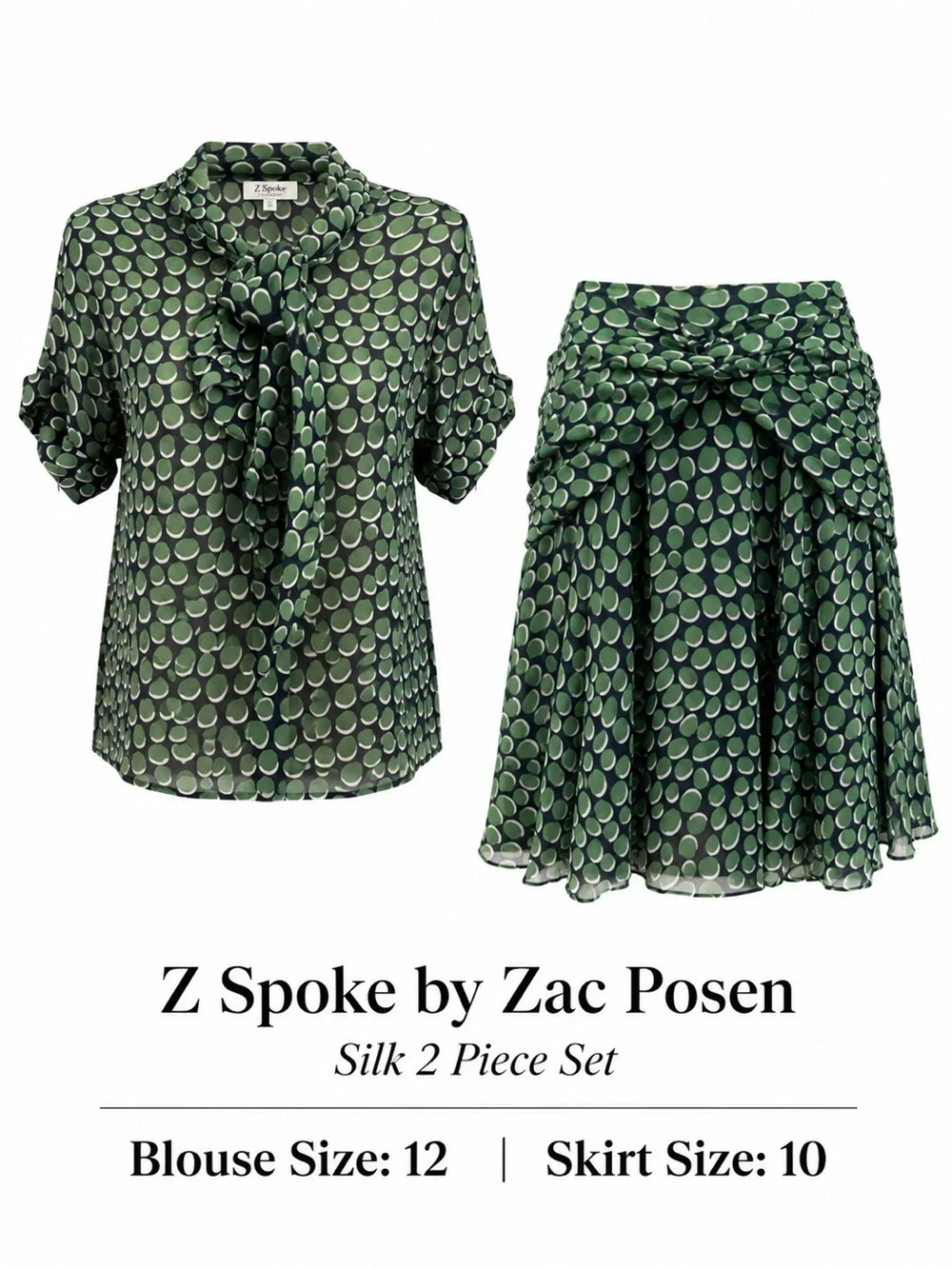 Z Spoke‎ Zac Posen Silk 2 Piece Set* please read description!!